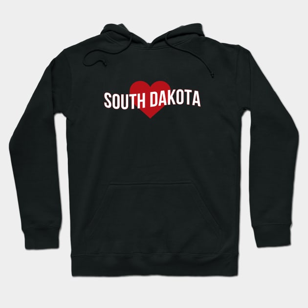 South Dakota Love Hoodie by Novel_Designs